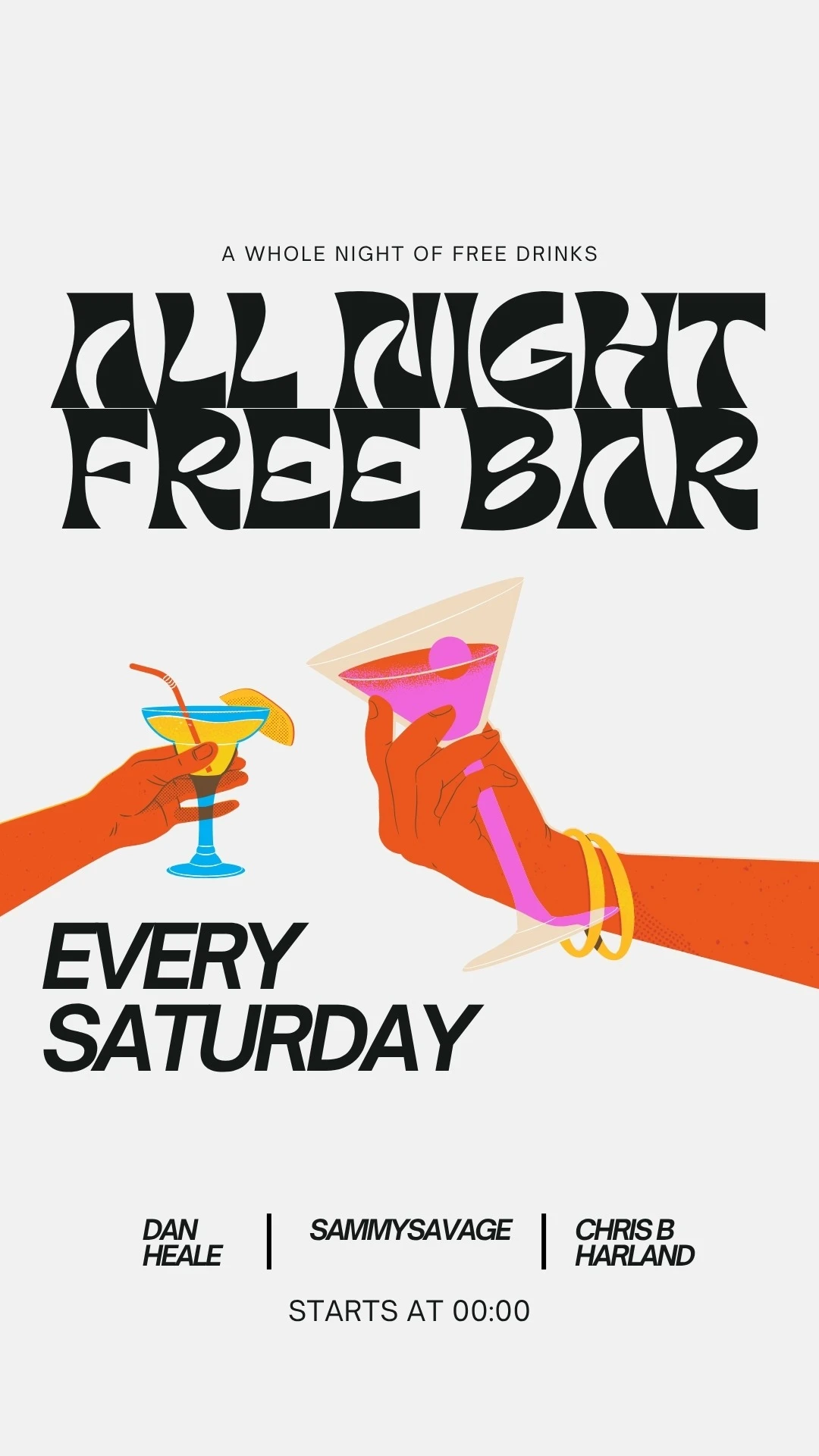 All Night Free Bar